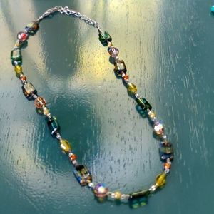 Gemstone necklace woman's 16 inches